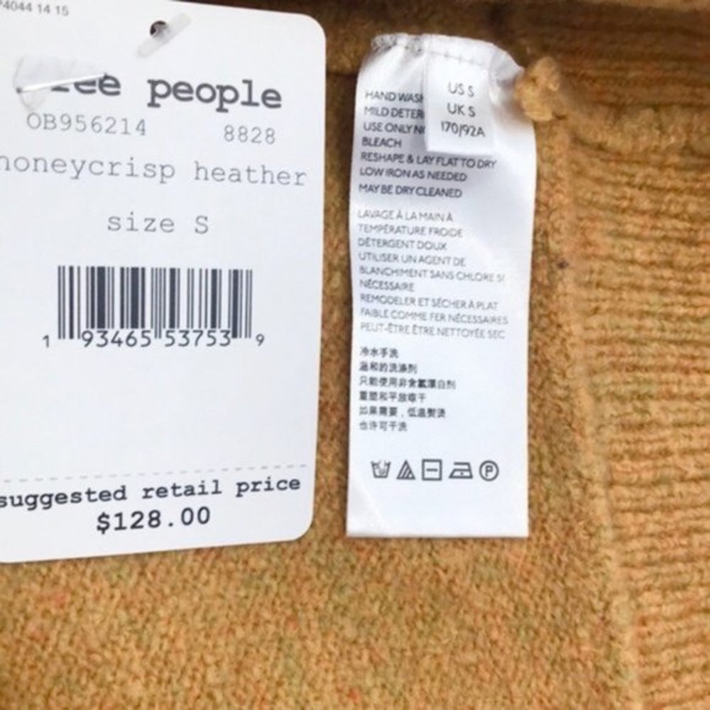 Free People Echo Beach Wool Sweater. S - Picture 7 of 8